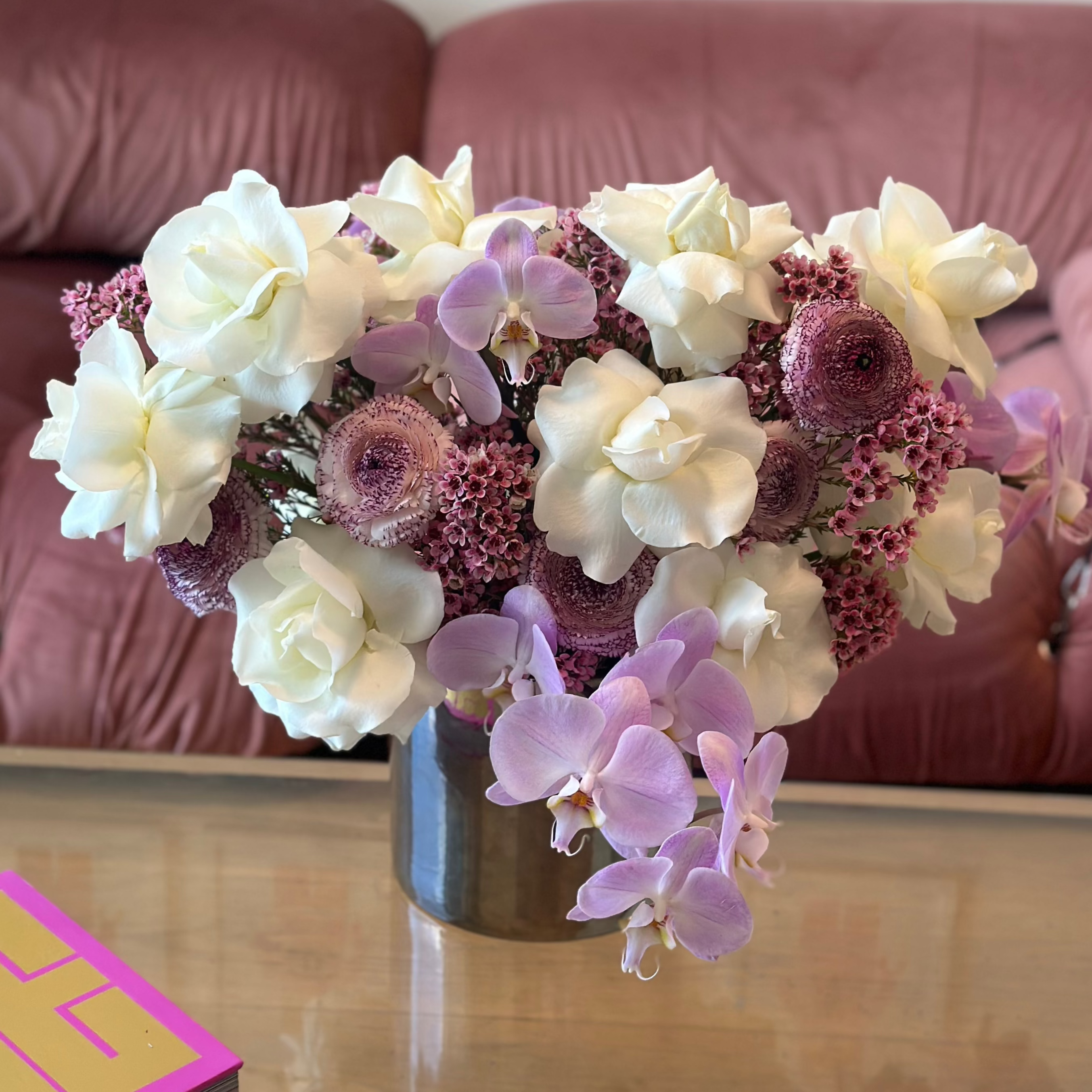floral arrangement purple